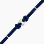 Bracelet Fabrice Acier Blanc - Bracelets cordon Homme | Histoire d&rsquo;Or