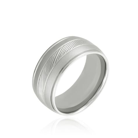 Bague Acier Blanc Sabien - Bagues fantaisie Homme | Histoire d&rsquo;Or