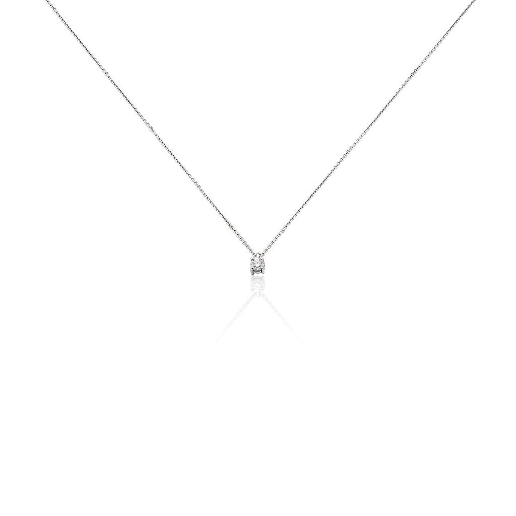 Collier Elfa Or Blanc Diamant - Colliers Femme | Histoire d’Or