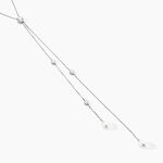 Collier De Dos Indigo Argent Perle De Culture Oxyde - Sautoirs Femme | Histoire d&rsquo;Or