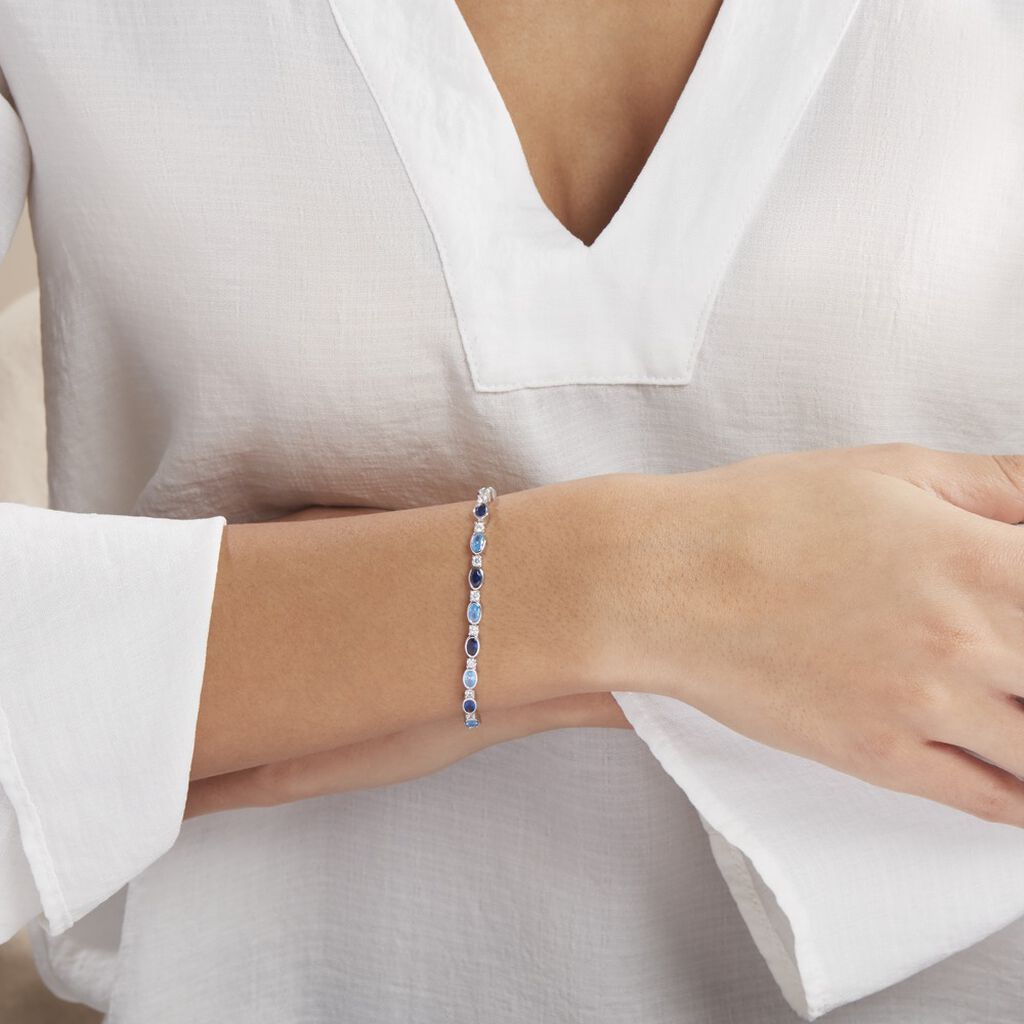 Bracelet Brielle Argent Blanc Oxyde De Zirconium - Bracelets Femme | Histoire d’Or