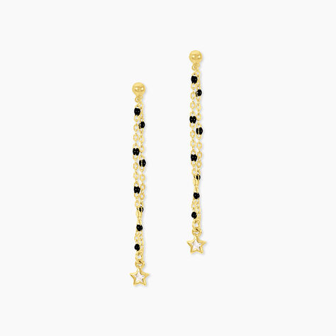 Boucles D'Oreilles Pendantes Bubble Argent Jaune Oxyde De Zirconium - Boucles d'oreilles fantaisie Enfant | Histoire d&rsquo;Or