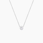 Collier Liz Argent Blanc Oxyde De Zirconium - Colliers fantaisie Femme | Histoire d&rsquo;Or