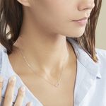 Collier Sloanne Or Blanc Diamant - Colliers Femme | Histoire d&rsquo;Or
