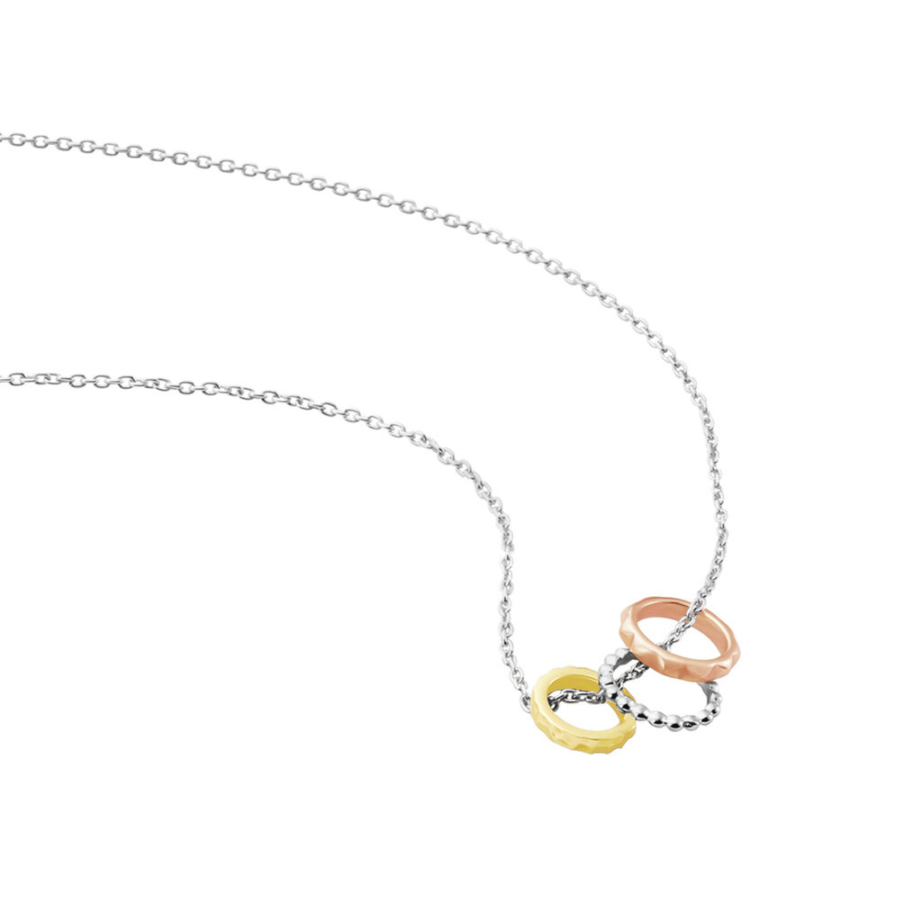Collier Argent Tricolore Roderick - Colliers fantaisie Femme | Histoire d’Or