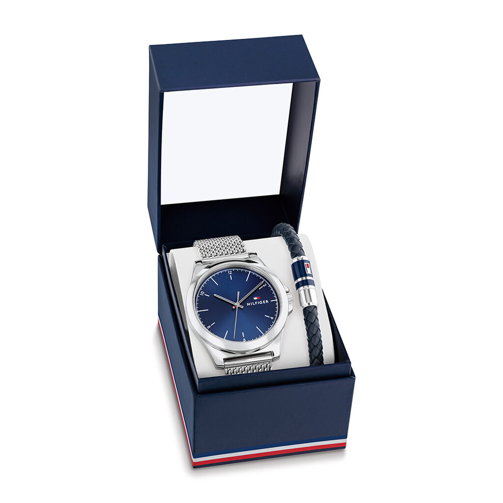 Coffret De Montre Tommy Hilfiger Norris Bleu - Montres Homme | Histoire d’Or