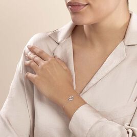 Bracelet Donatiane Argent Blanc Oxyde De Zirconium - Bracelets Coeur Femme | Histoire d’Or