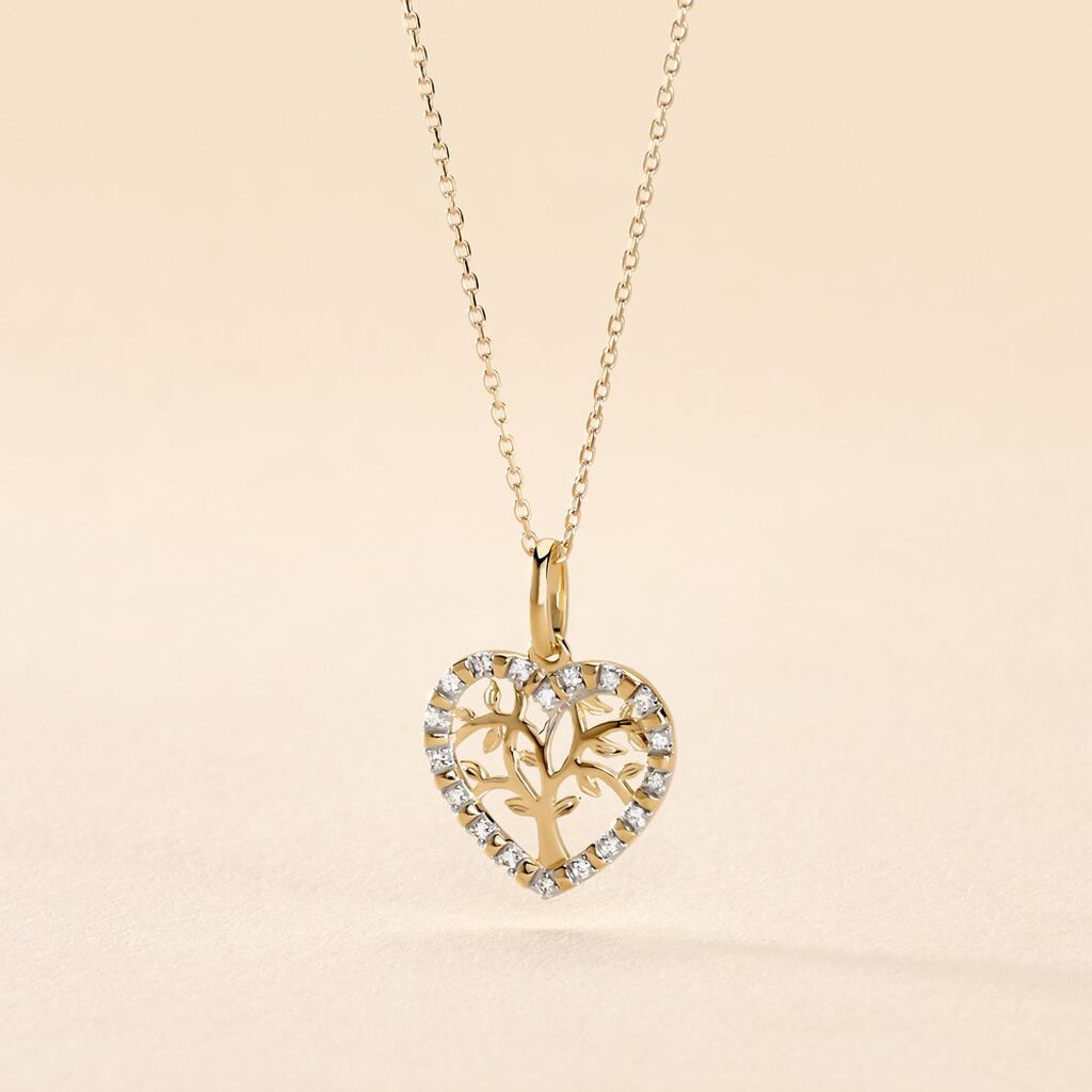 Collier Or Jaune Norissa Diamants - F&ecirc;te des m&egrave;res Femme | Histoire d&rsquo;Or