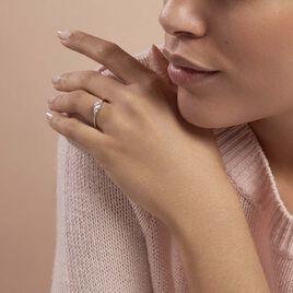 Bague Maiwen Argent Blanc Oxyde De Zirconium - Bagues avec pierre Femme | Histoire d’Or