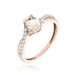 Bague Solitaire Or Rose Lisbet Morganite - Bagues solitaires Femme | Histoire d’Or