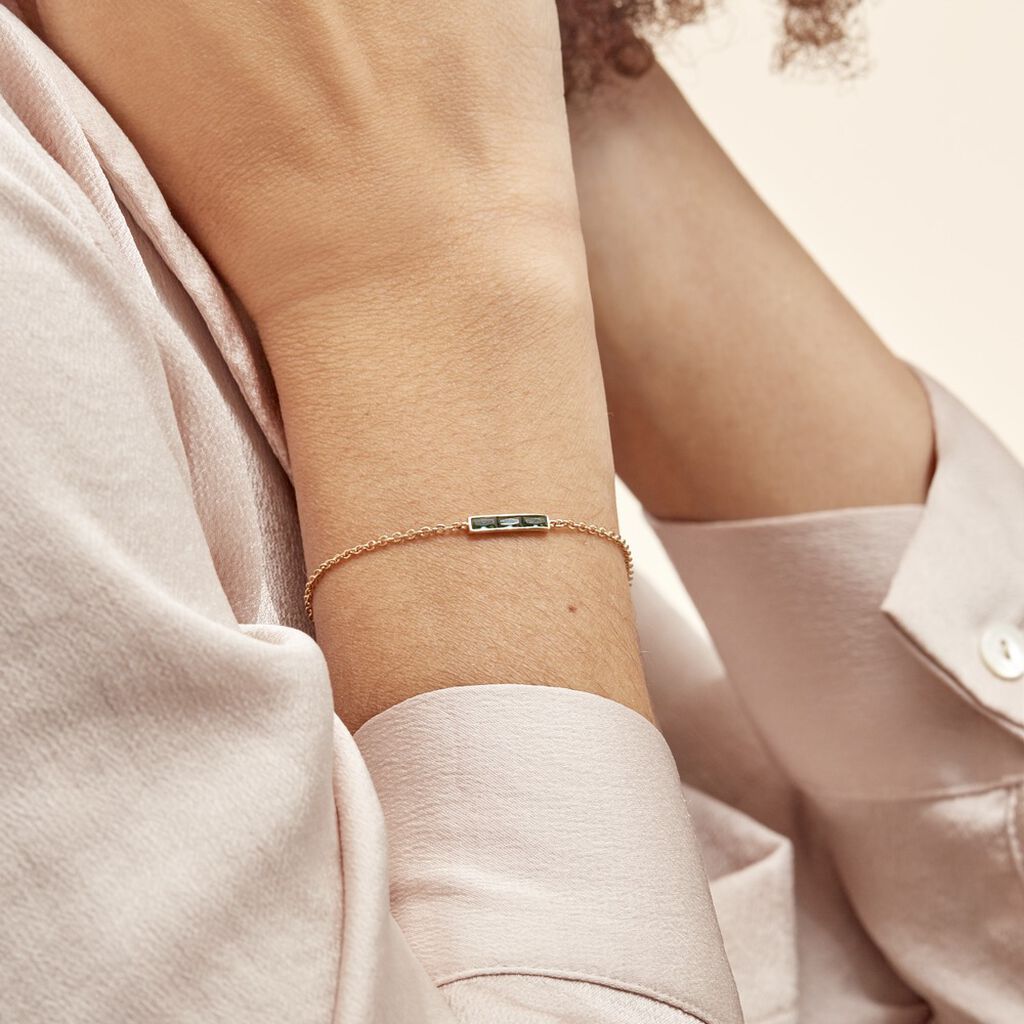 Bracelet Plaqué Or Linnert Oxyde De Zirconium - Bracelets fantaisie Femme | Histoire d’Or