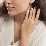 Alliance Fantaisie Diamantee Ruban Plat Or Blanc - Alliances Unisex | Histoire d&rsquo;Or