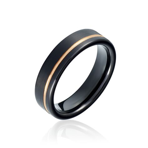 Bague Acier Noir Jacopo - Bagues fantaisie Homme | Histoire d’Or