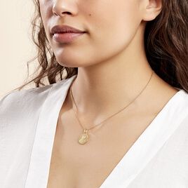 Médaille Or Jaune Jesus - Pendentifs Baptême Famille | Histoire d’Or