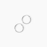 Cr&eacute;oles Argent Blanc Olympia - Boucles d'oreilles cr&eacute;oles Femme | Histoire d&rsquo;Or