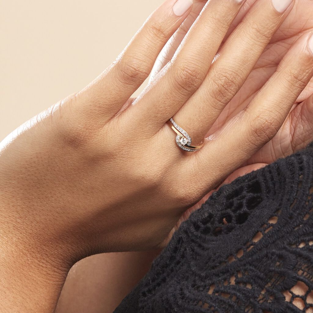 Bague Solitaire Vassilissa Or Jaune Diamant - Bagues solitaires Femme | Histoire d’Or