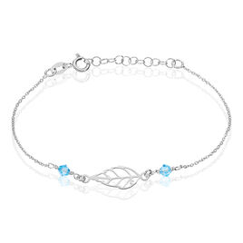 Bracelet Argent Blanc Angelika Pierres Synthetiques - Bijoux Plume Femme | Histoire d’Or