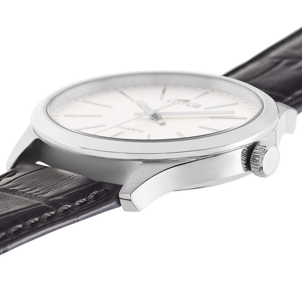 Montres Lotus 15961 1 Acier Boucle Ardillon Blanc Ronde