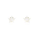 Boucles D'oreilles Puces Elais Etoile Or Jaune Oxyde De Zirconium - Clous d'oreilles Femme | Histoire d&rsquo;Or