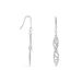 Boucles D'oreilles Pendantes Bartolomea Feuille Or Blanc - Boucles d'oreilles pendantes Femme | Histoire d’Or