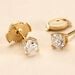Boucles D'oreilles Puces Or Jaune Aphrodite Diamants - Clous d'oreilles Femme | Histoire d’Or