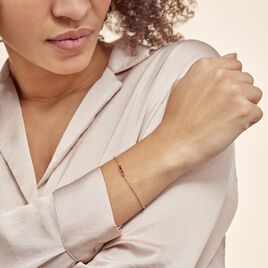 Bracelet Plaqué Or Linnert Spinelles - Bracelets fantaisie Femme | Histoire d’Or