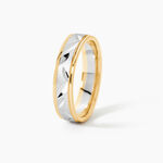 Alliance Ilki Ruban Or Bicolore - Alliances Unisex | Histoire d&rsquo;Or