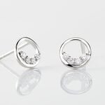 Boucles D'oreilles Puces Argent Blanc Vivence Oxydes De Zirconium - Boucles d'oreilles fantaisie Femme | Histoire d&rsquo;Or