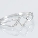 Bague Loula Or Blanc Diamant - Bagues avec pierre Femme | Histoire d&rsquo;Or