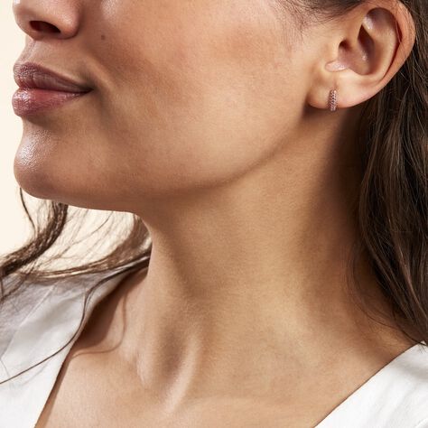 Créoles Plaqué Or Jaune Piha Oxydes De Zirconium - Boucles d'oreilles créoles Femme | Histoire d’Or