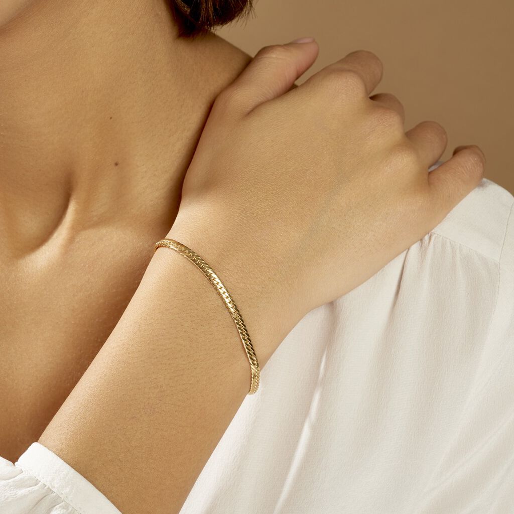 Bracelet Izel Maille Anglaise Or Jaune - Bracelets chaîne Femme | Histoire d’Or