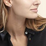 Boucles D'oreilles Puces Argent Blanc Caprina Oxydes De Zirconium - Boucles d'oreilles fantaisie Femme | Histoire d&rsquo;Or