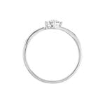 Bague Lysia Or Blanc Diamant - Bagues avec pierre Femme | Histoire d&rsquo;Or