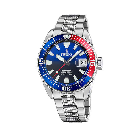 Montre Festina The Originals/diver Bleu Swiss - Montres Homme | Histoire d’Or