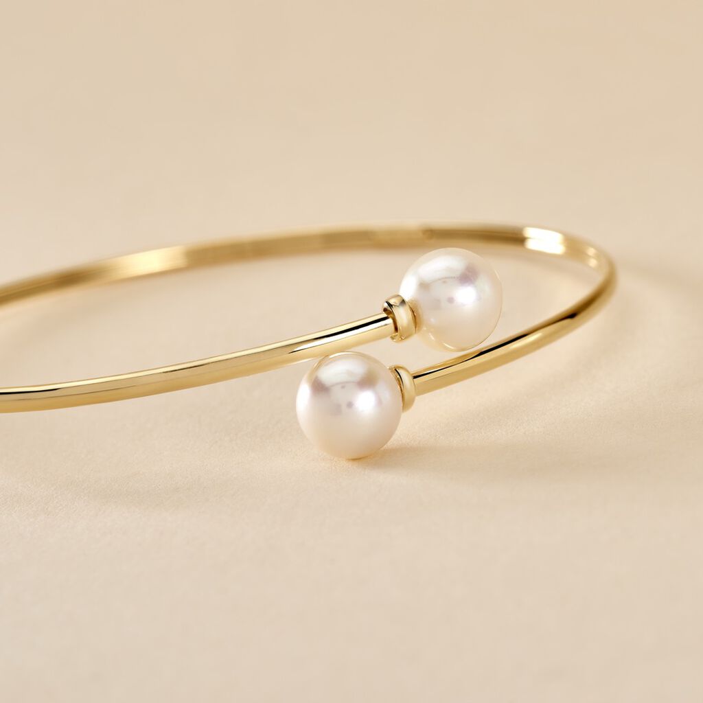 Bracelet Jonc Sammy Or Jaune Perle De Culture - Bracelets joncs Femme | Histoire d’Or