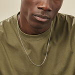 Cha&icirc;ne Claudine Maille For&ccedil;at Argent Blanc - Chaines Famille | Histoire d&rsquo;Or