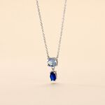 Collier Argent Blanc Brenna Oxydes De Zirconium - Colliers fantaisie Femme | Histoire d&rsquo;Or