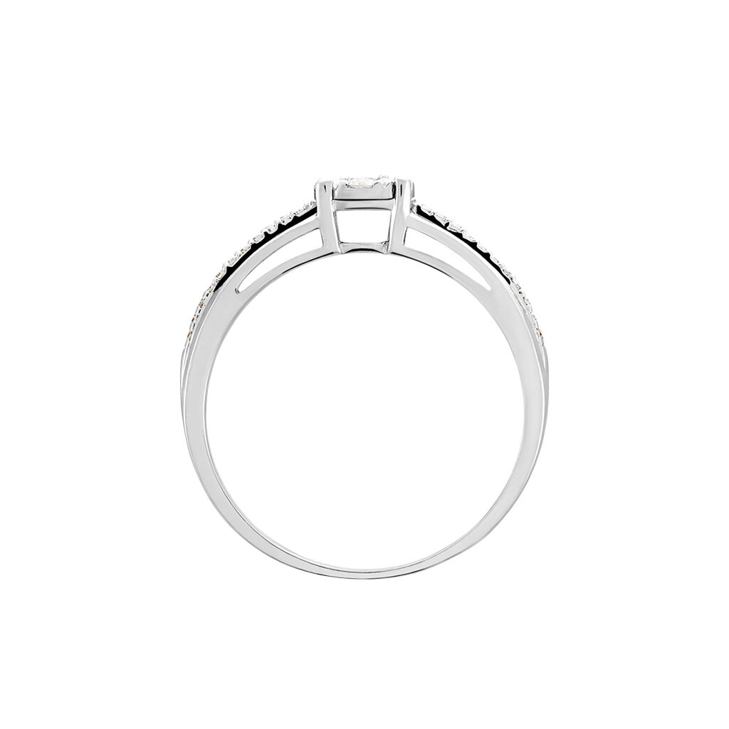 Bague Or Blanc Katherina Diamants - Bagues avec pierre Femme | Histoire d’Or