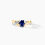 Bague Sybil Or Jaune Saphir - Bagues solitaires Femme | Histoire d&rsquo;Or