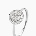 Bague Soleil D'hiver Or Blanc Diamant Divers - Bagues avec pierre Femme | Histoire d&rsquo;Or