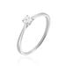 Bague Solitaire Or Blanc Fiona Diamant Synthétique - Bagues solitaires Femme | Histoire d’Or