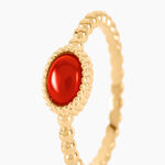 Bague Vintage Love Plaque Or Jaune Pierre De Synthese - Bagues solitaires Femme | Histoire d&rsquo;Or