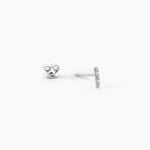 Boucles D'Oreilles Puces Susie Argent Blanc Oxyde De Zirconium - Boucles d'oreilles fantaisie Femme | Histoire d&rsquo;Or
