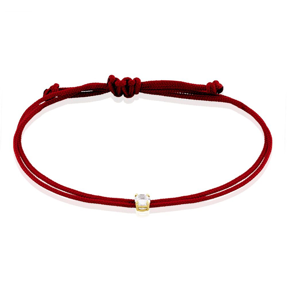 Bracelet Tarina Or Jaune Oxyde De Zirconium - Pour Enfant - Pierre en Oxyde de Zirconium de forme Ronde - Histoire d'Or