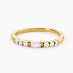 Bague Andreane Acier Jaune Oxyde De Zirconium - Bagues avec pierre Femme | Histoire d&rsquo;Or