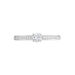 Bague Finella Platine Blanc Diamant - Bagues solitaires Femme | Histoire d’Or