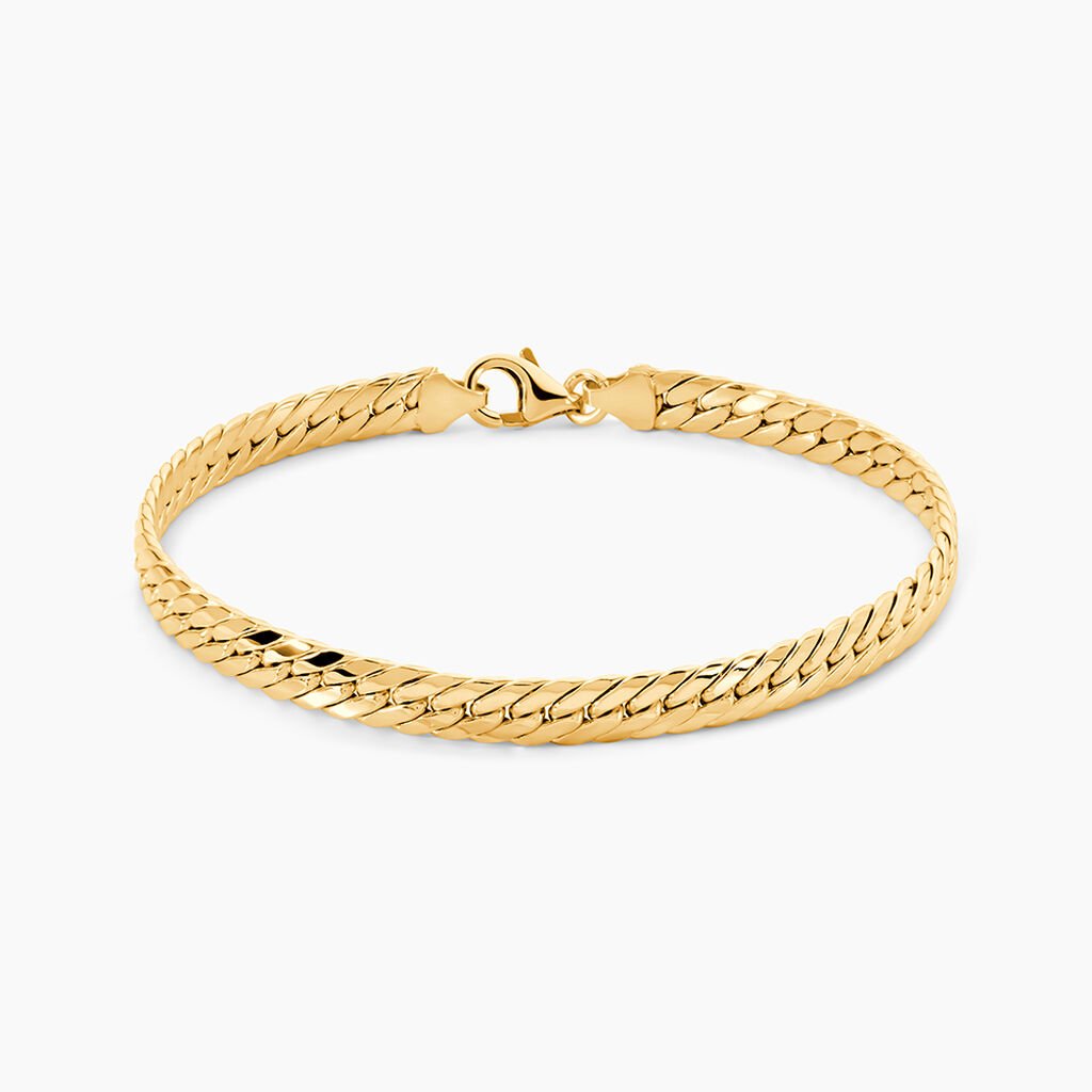 Bracelet Izel Maille Anglaise Or Jaune - Bracelets cha&icirc;ne Femme | Histoire d&rsquo;Or