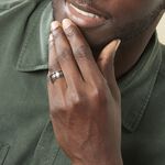 Bague Margalith Acier Blanc - Bagues fantaisie Homme | Histoire d&rsquo;Or