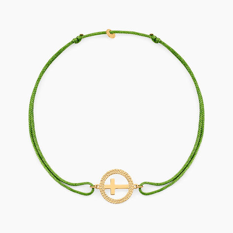 Bracelet Crozya Or Jaune - Pendentifs Baptême Famille | Histoire d’Or