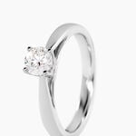 Bague Iris Platine Blanc Diamant - Bagues solitaires Femme | Histoire d&rsquo;Or